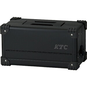 KTC スチール製工具箱 両開きメタルケース(ブラック) 間口440×奥行233×高さ230mm ( EK-10AGBK ) 京都機械工具(株)