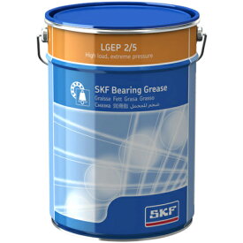SKF　軸受グリースLGEP　2　（5　kg缶入り） LGEP 2/5 ( LGEP25 ) 日本エスケイエフ（株）