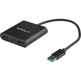 スターテック　ディスプレイアダプター／USB－A　－　2x　HDMI／USB　3．0／Winのみ対応 ( USB32HD2 ) STARTECH．COM社