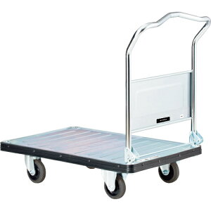 ダンディ スチール台車 ダンディDシリーズ タイプDA 折りたたみハンドル式 サイレントキャスター仕様 W900XD600 UDA-LSC-GS ( UDALSCGS ) 花岡車輛(株)