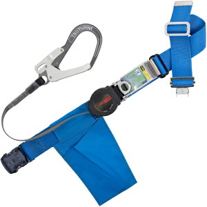 TSUYORON 胴ベルト型墜落制止用器具 ワンハンドリトラ 軽量ワンタッチ型 青 Mサイズ TB-ORL-OT593-BL4-M-BP ( TBORLOT593BL4MBP ) 藤井電工(株)