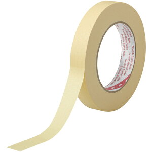 3M 耐熱性クレープマスキングテープ 214ー3MNE 19mmX50m ( 214-3MNE 19X50 ) スリーエム ジャパン(株)テープ・接着剤製品事業部