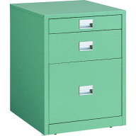 TRUSCO ( トラスコ中山 ) 作業台用サイドキャビネット 3段 グリーン ( UDC-111 )