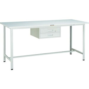 TRUSCO 軽荷重立作業台(300kg)HAE型 900X600XH900 2段引出付 ホワイト色 ( HSAE-0960F2 W ) トラスコ中山(株)