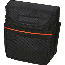 TRUSCO　小型腰袋2段　フタ付　ブラック TC52-A ( TC52A ) トラスコ中山（株）