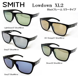 SMITH スミス アクションポーラー ローダウンXL2 偏光サングラス ACTION POLAR Lowdown XL2　ブラックフレーム ミラータイプ