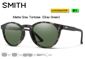 SMITH �X�~�X Westward �E�F�X�g���[�h �N���}�|�b�v �Ό� Matte Gray Tortoise�iCP Polarized Gray Green�j