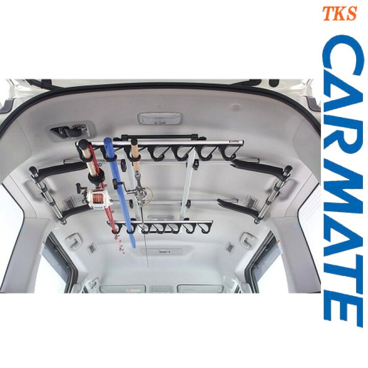 楽天市場】CARMATE カーメイト IF14 ロッドホルダーJフック7 7本 