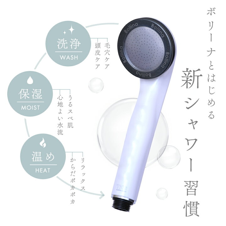 楽天市場】シャワーヘッド ボリーナワイド 公式ストア マイクロ 