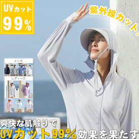 【1000円OFFクーポン＆P10】UV パーカー -5℃ レディース 長袖 ラッシュガード UVカット アウター メンズ 接触冷感 指穴 つば 取り外し あご紐 サンバイザー 大きいサイズ ゆったり ボーダー トップス 体型カバー 薄手 速乾 シャリ感 日焼け防止 紫外線対策 海 夏 春