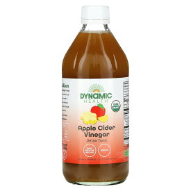 Dynamic Health　認定オーガニックアップルサイダービネガートニック、16液量オンス (473 ml)