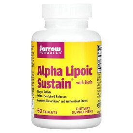 JARROW社　ビオチン配合 Alpha Lipoic Sustain（α-リポ酸サステイン）　300mg