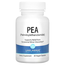 Lake Avenue Nutrition　PEA（パルミトイルエタノールアミド）、300mg、ベジカプセル30粒