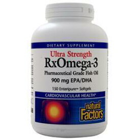 NATURAL FACTORS社　RxOmega-3 ファクター - ウルトラ ストレングス 150ソフトジェルカプセル