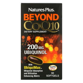 NaturesPlus　Beyond CoQ10（ビヨンドCoQ10）、ソフトジェル60粒
