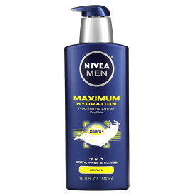 Nivea, 男性用　ハイドレーション、スリーインワン（3-in-1）ナリッシングローション、アロエベラ、500 ml（16.9 fl oz）