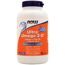 NOW　Ultra Omega 3-D（ウルトラオメガ3-D） 魚ソフトジェル180粒