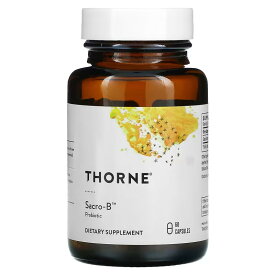 Thorne Research　Sacro-B（サクロB）、プロバイオティクス※、60粒　※生きたまま腸に到達できる菌株のこと