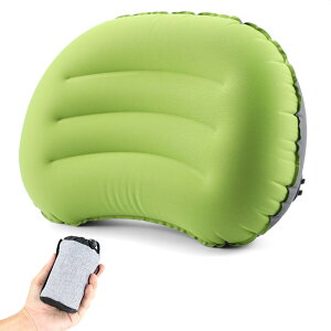 楽天1位!軽量コンパクトなキャンプ枕 瞬時膨張 至福の寝心地 人間工学に基づくデザイン 高さ調節可能 耐久性抜群 日本企業の安心サポート 車中泊 アウトドア ソロキャンプ エアーピロー