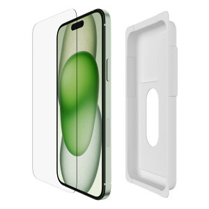 �yApple���F�zBelkin iPhone 16 Pro Max�p UltraGlass 2�ی�K���X�t�B���� �������K���X�t�B���� 0.29mm ��t�K�C�h�t�� �w��E��U�h�~ iPhone 16 Pro Max�ی�t�B���� OVA158fq
