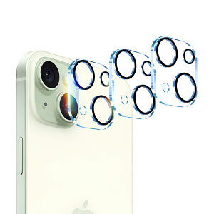 Seninhi 3 JtB iPhone 15 / iPhone 15 Plus p JY ی Jo[ KX Sʕی  IoI[o[h~ ACtH15 / 15vX Ή 3Zbg SXWJTAP153