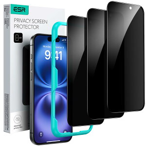 ESR iPhone 16 / iPhone 15 KXtB 3pbN `h~XN[یtB A`XpCKX`h~XN[یtB }CNJ[uGbW P[Xth[