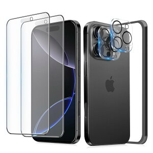 MINIKA �A���`�O���A �t�B���� iPhone 16 pro �K���X�t�B���� ���炳�� ��Phone16pro �t�B���� �T���T�� �A�C�t�H��16�v�� �ی�t�B���� �}�b�g �w��h�~ �Q�[�� �p �y2���z iPhone16 pro �J�����t�B����