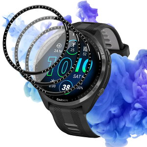 �Ή� Garmin Forerunner 965 �t�B���� �y3���Z�b�g�z �Ή� �K�[�~�� Forerunner 965 �ی�t�B���� �_���TPU�� �Y�f�@�� 3D�Ȗ� �J�o�[ 24���Ԏ����C���Z�p �Ռ��z�� �����ߗ� �����x�^�b�` �w��h�~ ����