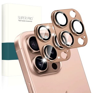 PRODELI �J�����t�B���� For iPhone 16 Pro/iPhone 16 Pro Max ��p �J�����ی�J�o�[ �A���~�������{AR�����ߗ� �d�x9H �����K���X �����݌v ��̌^ �ϏՌ� �L�Y�h�~ �h���� �C�A�[�� �I�o�I�[�o�[�h�~
