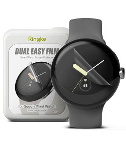 �yRingke�zGoogle Pixel Watch 1 / 2 DUAL EASY FILM ��ʕی� �S�ʕی� �t���ی� �ϏՌ� ���h�~ �s�N�Z��7A �X�N���[���v���e�N�^�[ �t�B���� (3����)