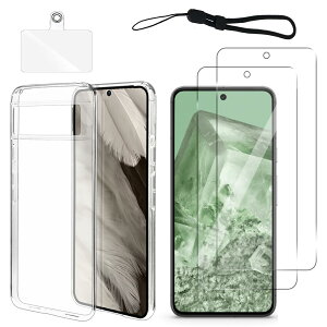 y2Zbg Google Pixel 8 p KX tB + P[X Jo[ NAz tی tB dx9H {fވɎq ϏՌ + S Jo[ TPU ϏՌ ^ Google Pixel 8