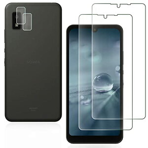 �y4������zFOR AQUOS Wish/Wish 2 /Wish 3 �p�̃K���X�t�B���� 2�� + 2�� FOR AQUOS wish3 A302SH �p�̃J���� �����K���X FOR au AQUOS Wish/Wish 2 SHG06 SH-M20 SH-51C A104SH �t�B���� �t���ی�t�B���� �S�ʕی� �ϏՌ�