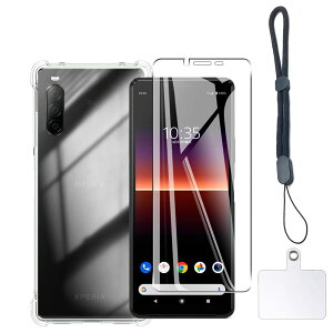 Ή Xperia 10 II SO-41A SOV43 P[X NA P[X Xperia10 II Jo[ TPU یP[X Jo[w + Xperia10 II KXtB XperiaSO-41A tB {Ɏq tB XperiaSOV43 KX dx9H 
