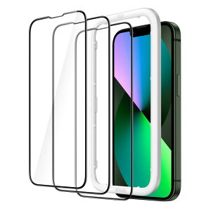 JEDirect iPhone 13 mini (5.4C`p) SʕیtB KXtB  KChgt P[XɊȂ HDNA 3Zbg