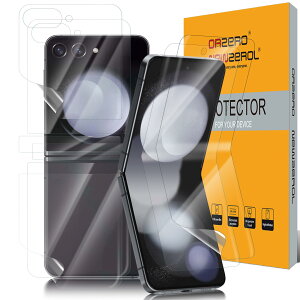 Newzerol �y2�Z�b�g���v8���z For Galaxy Z Flip5 �t�B���� SCG23/SC-54D�t�B�����y�S�ʕی�E�C�A�����E�����ߗ��E�w��h�~�E�����z���z �\�t�gTPU�f�� �t���X�N���[���t�B����+�@�̃t�B���� �M�����N