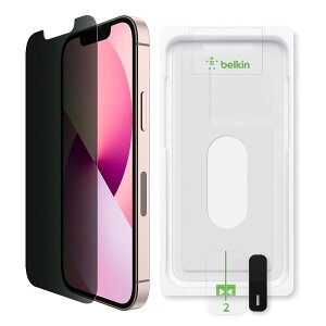 Belkin iPhone 13 mini p یKXtB vCoV[ی(̂h~) KX {AGCɎq R 0.33mm ȒPtLbgt OVA080zz NA