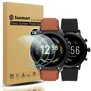 �y3���Z�b�g�zSuoman for Fossil Gen 5 Carlyle HR and Fossil Gen 6 �ی�t�B���� 9H�d�x �y�� ���^ �w�� �����ߗ� �t�H�b�V�� for Suoman 3-Pack for Fossil Gen 5 Carlyle HR and Fossil Gen 6 �t�B����