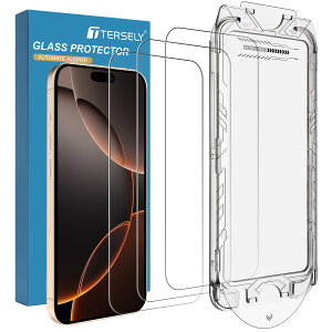 [3 Pack] T Tersely For iphone 16 Pro tB ysȂIbœ\t!z KXtB KX XN[veN^[ dx9H Uh~ Rۍp t Sʕی x Ռz 