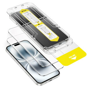 JETech iPhone 16 6.1C`p tیtB 10bŒȒPCXg[ XebvgCt CA KX P[XɊȂ HDNA 2Zbg