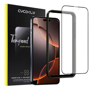 CYCOKLY iPhone 16 Pro Maxp KXtB A`OAi6.9C`jQ[ یtB 2.5D {fވɎq ˖h~ wh~ CA KChgt ACtH16v}bNX K