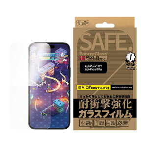 PanzerGlass �p���U�[�O���X iPhone 16 Plus SAFE. by Gaming Screen Protector Ultra-Wide Fit