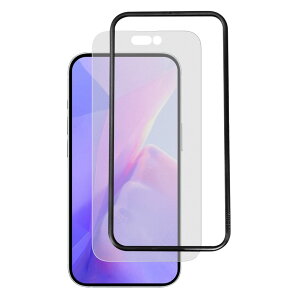 HAMAKEN WORKS iPhone 16 Pro Max �K���X�t�B���� 2���Z�b�g ���˖h�~ �ϏՌ� 150g�S��1m�����ϋv �}�b�g���H �C�A���X 6.9�C���` �K�C�h�g�t�� 2.5D���E���h�G�b�W ���˖h�~ HW-AGG16PM2
