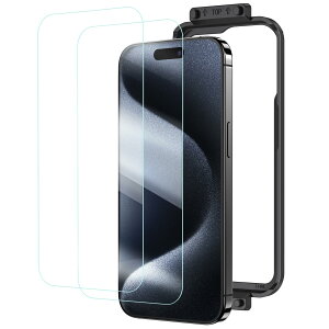 NIMASO Ȃ tB iPhone15ProMaxp یtB 0.2mmɔ Ȃ߂炩^b` dx tʕی KChgt 2Zbg ACtH15v}bNXΉi6.7C`j NSP23H773