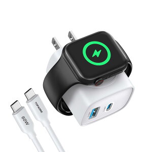 TOPADRE for AbvEHb` [d 3in1 Apple watch [d type-c 20W PD3.0 USB }[d ^Cvc P[ut apple watch SE/9/8/7/6/ultra iPhone16/16Plus/16Pro /16Pro Max/15/15 ProȂǏ[dΉ, yʁE^ g