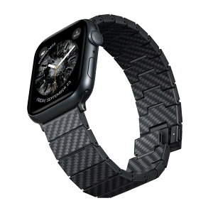 �J�[�{���� �E�H�b�`�o���h ���_�� Apple Watch�Ή� �o���h Series Ultra2/Ultra/9/8/7/6/SE2/SE/5/4/3 �ɍœK �y�ʐ݌v�ŋɏ�̐G��S�n �}�O�l�b�g�Ή� �o�l�_�t�� �T�C�Y�̓R�}�Œ����\ �E�����ȒP