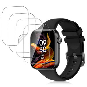 【4枚セッ】For スマートウォッチ 2.0/2.01インチ大画面 フィルム Mosasa スマートウォッチ 2.0/2.01インチ大画面 保護フィルム 24時間自動修復技術 柔らかい気泡ゼロ 指紋防止高感度 飛散防止 反