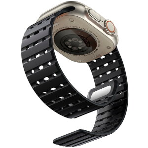 [Bandletic] �A�b�v���E�H�b�` �o���h �V���R�� �}�O�l�b�g - �� ����Ȃ� �X�|�[�c�o���h 42mm 44mm 45mm 46mm 49mm �ʋC�� �h�� �y�� 2�F�f�U�C�� �����o���h Series Ultra2/Ultra/SE2/SE/10/9/8/6/5/4/3/2/1