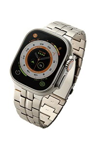 [�G���R��] �A�b�v���E�H�b�` Watch �o���h �y49mm 45mm 44mm 42mm / Ultra SE2 SE 8 7 6 5 4 3 2 1 �Ή��z �`�^�� �X�e�����X ���� �O�܂�v�b�V���� �V���o�[ AW-49BDTITSV