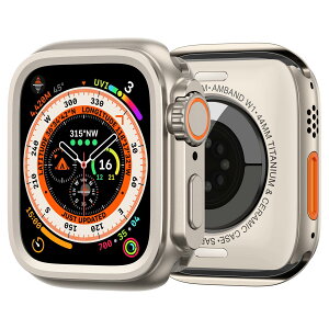 amBand ���^���P�[�X Apple Watch Series 6/SE2/SE/5/4�ɑΉ� 44mm ���b��Ultra2/1�ɕϐg�ł� �A�b�v�O���[�h �E���g���̌����� W1 �ی�J�o�[ �o���p�[ �v���e�N�^�[ ���W�t�� �`�^���J���[