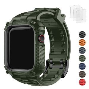 Apple Watch oh iWatch V[Y 9/8/7/6/5/4/3/2/1/SE2/SE/Ultra2/1Ή܂ AbvEIb` oh ̌^ op[P[Xt ȒP ϋv Ռz H X|[c AEghAp TPU/PCf